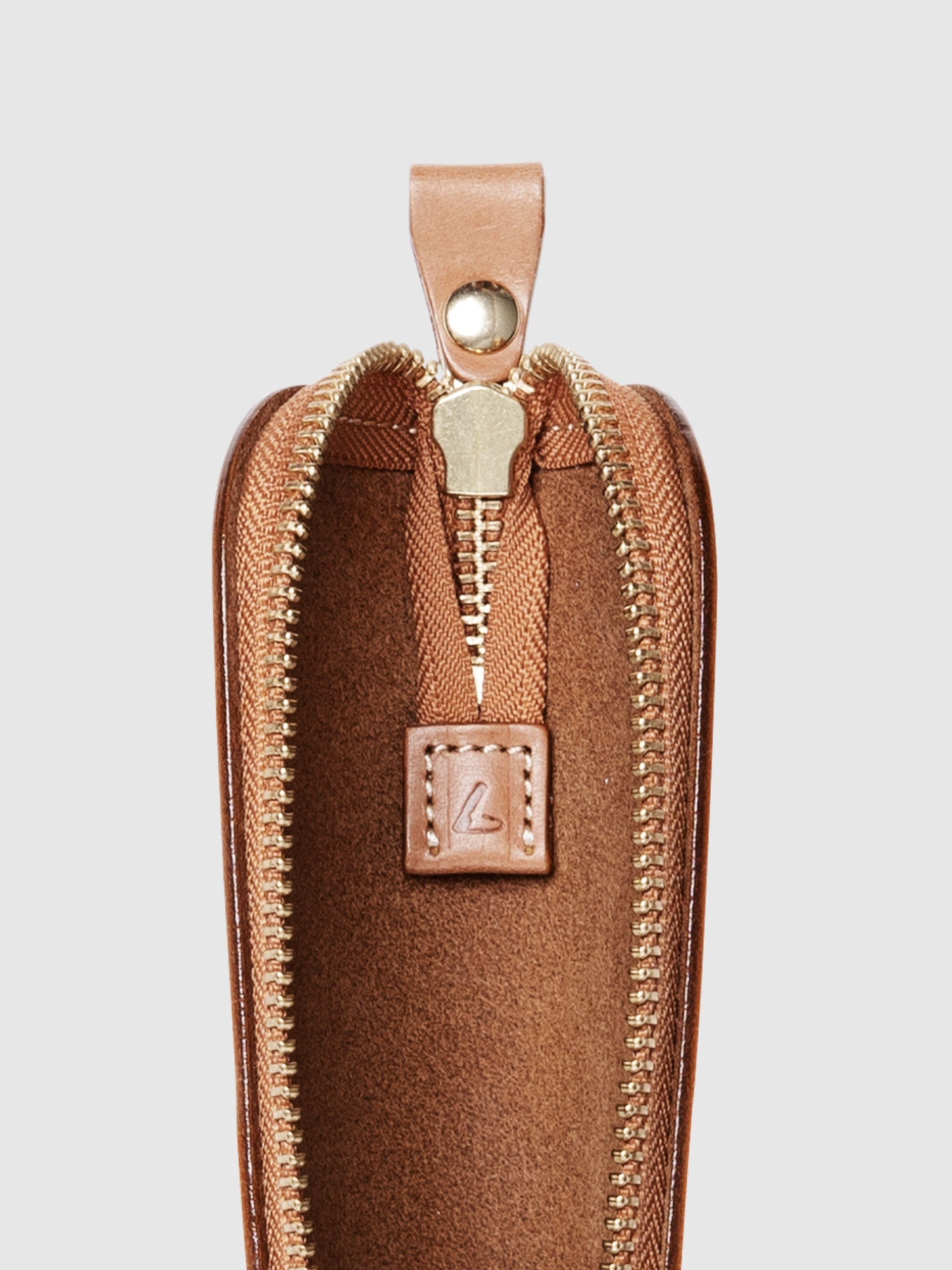 ナチューラ ヌメ革ファスナーペンケース