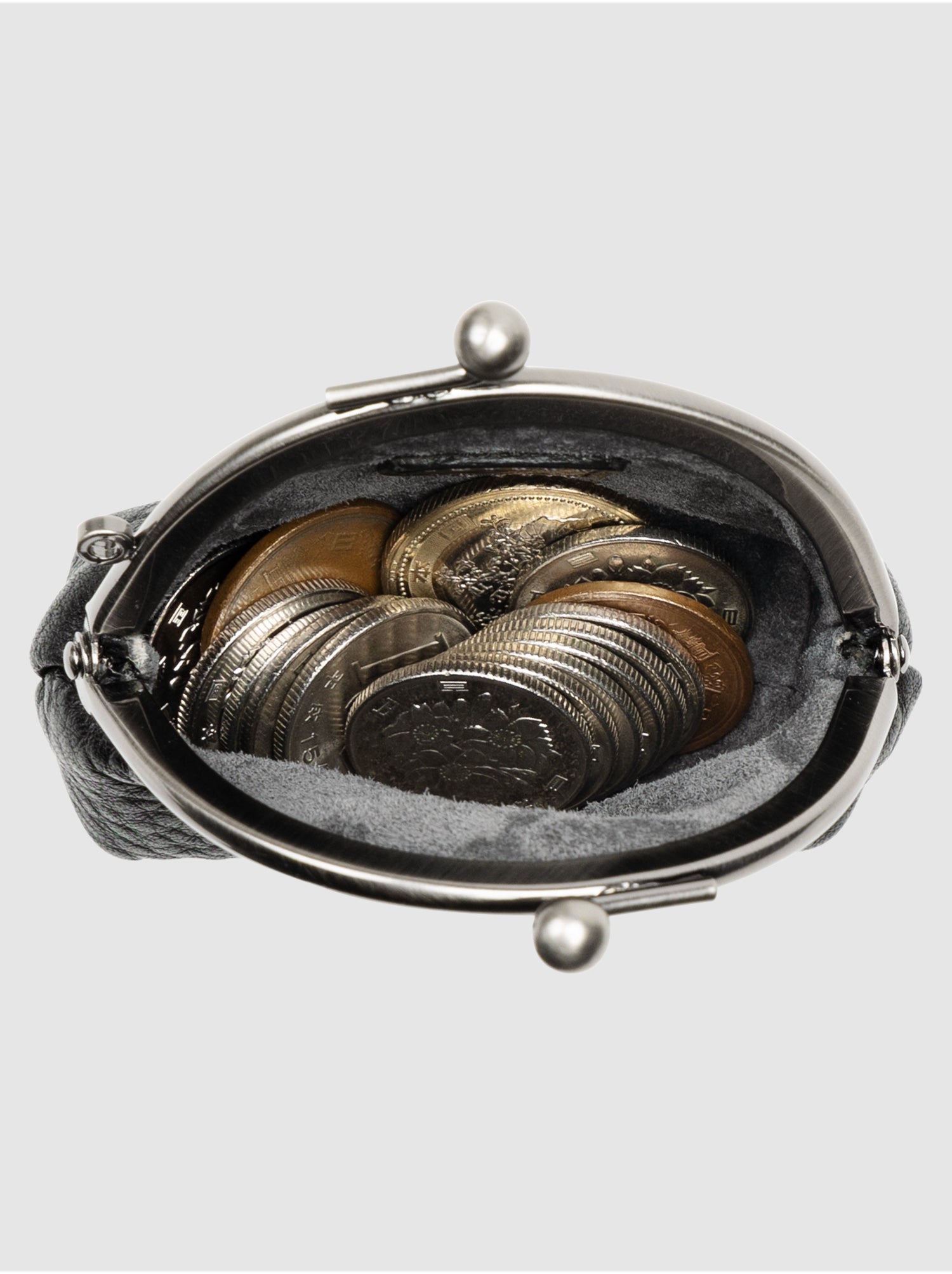 トーンオイルヌメ ミニがま口