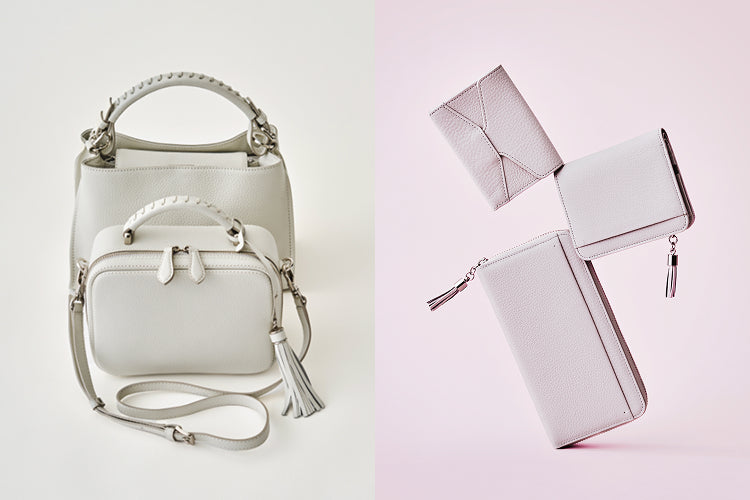 甘すぎず洗練された「シェルピンク」と、クリアな「ホワイトサンド」