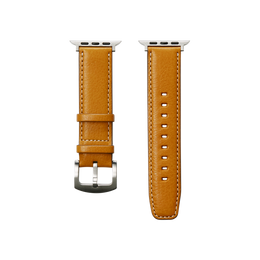 【数量限定型】レザーウォッチバンド Apple Watch用  (バケッタミリングレザー) イエローキャメル / L