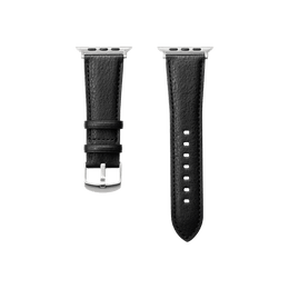 【数量限定色】レザーウォッチバンド Apple Watch用（ミディアムグレインレザー） ブラック / L