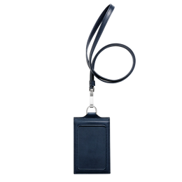ヌメ IDカードケース(縦型) ネイビー