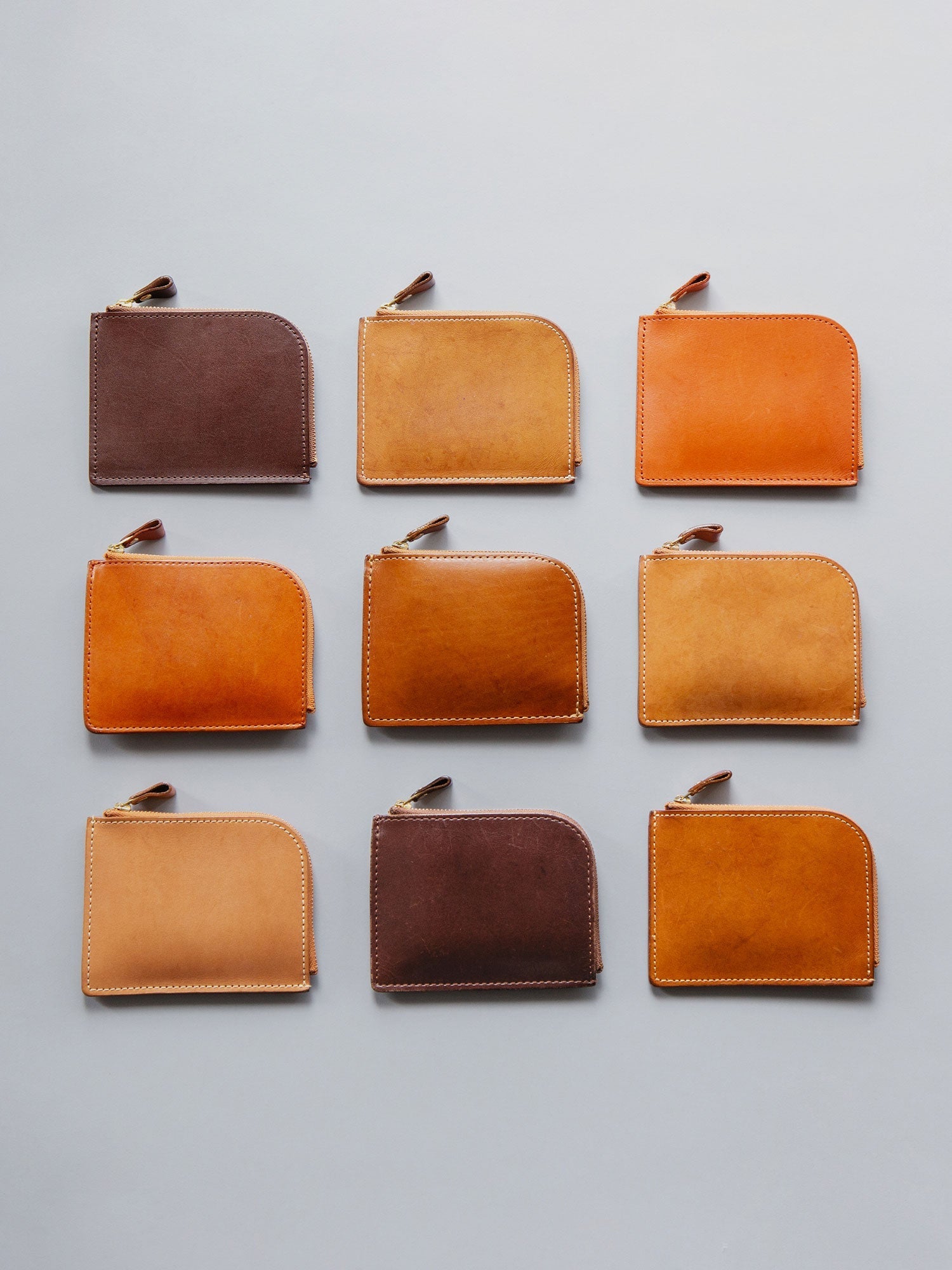 ナチューラ ヌメ革Lファスナー