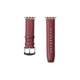 【数量限定色】レザーウォッチバンド Apple Watch用（オイルヌメ革） ダークレッド / S
