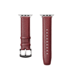 【数量限定色】レザーウォッチバンド Apple Watch用（オイルヌメ革） ダークレッド / L
