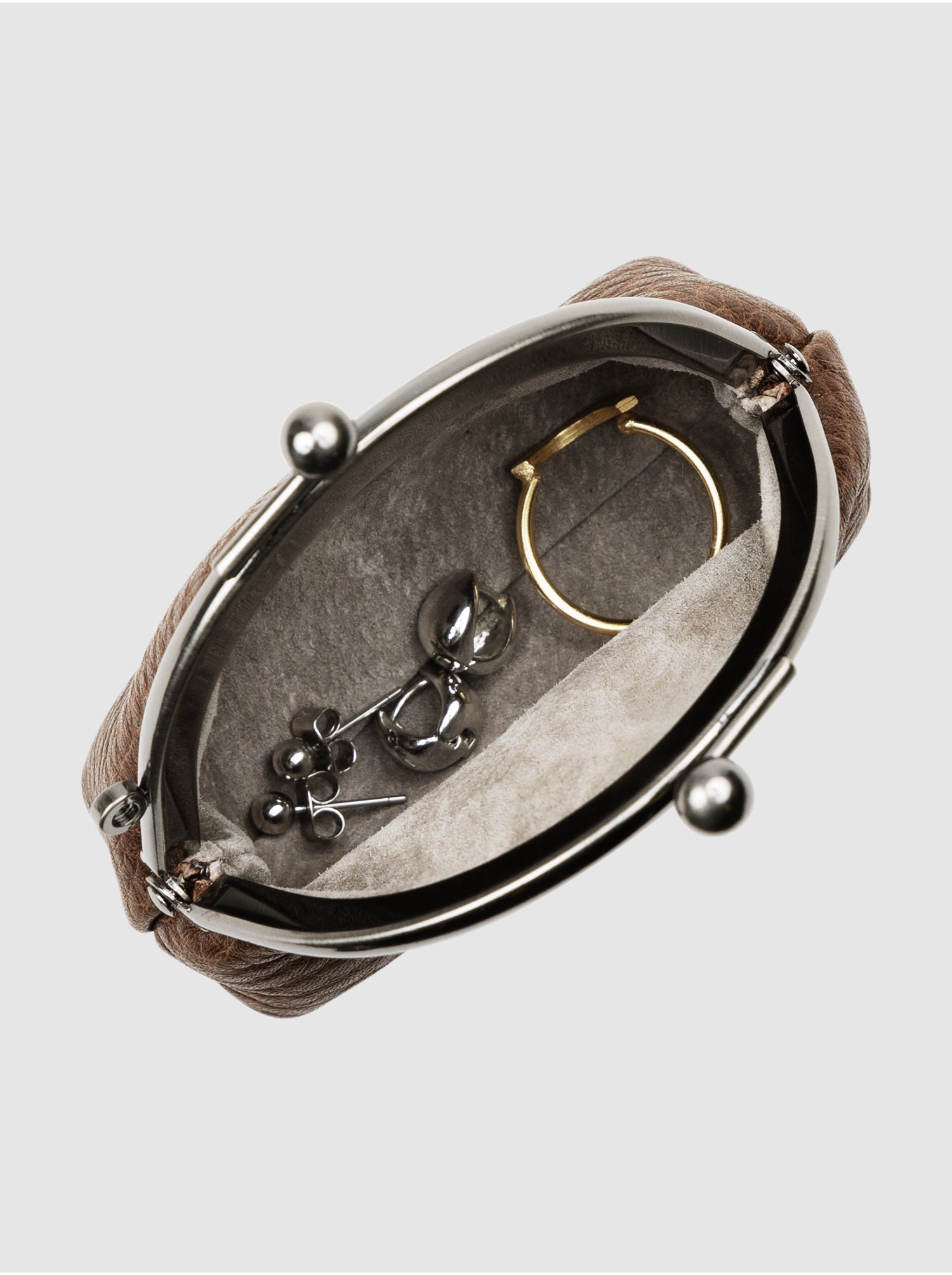 トーンオイルヌメ ミニがま口