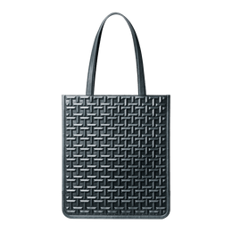 【数量限定色】TSUCHIYA フラットトート（シグネチャーレイズド） グリニッシュブルー