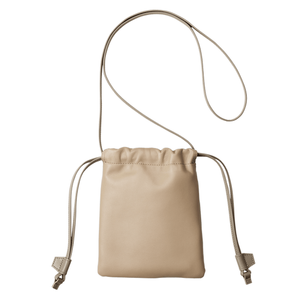 ドローストリングポーチ (スムースラムスキン)